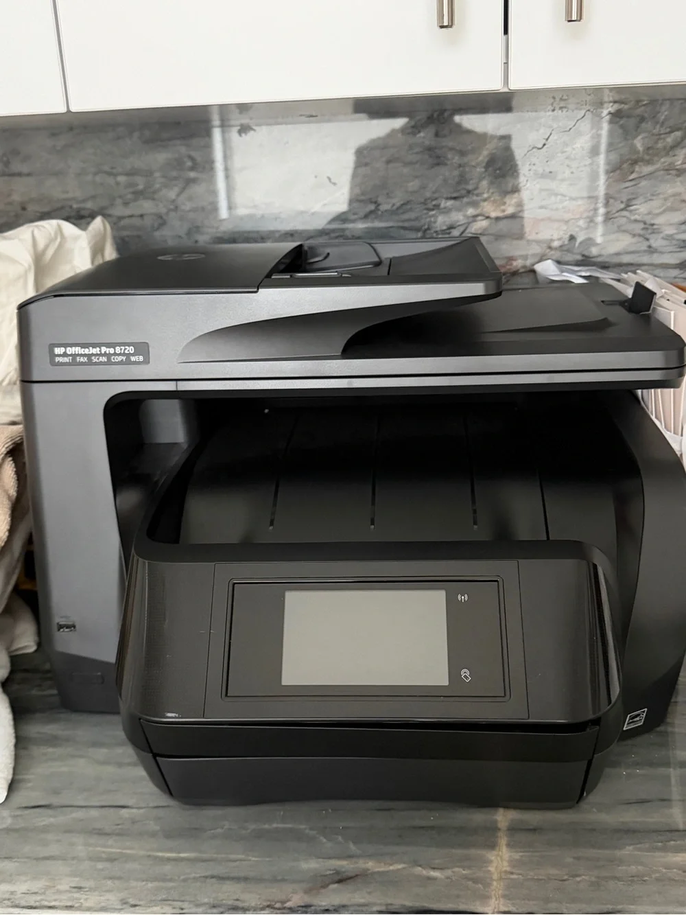 HP OfficeJet Pro 8720 Multifunction Printer - Black and Gray